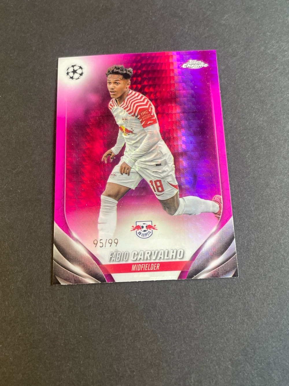 Fábio Carvalho 2023-24 Topps Chrome UCC #78 Magenta Prism Refractor 95/99 Card